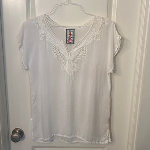 Johnny Was White Blouse